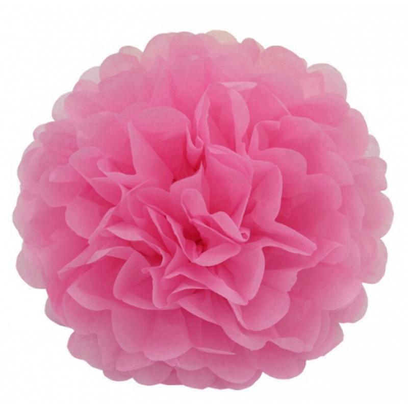 Kleuren versiering Lichtroze decoratie pompoms 35 cm