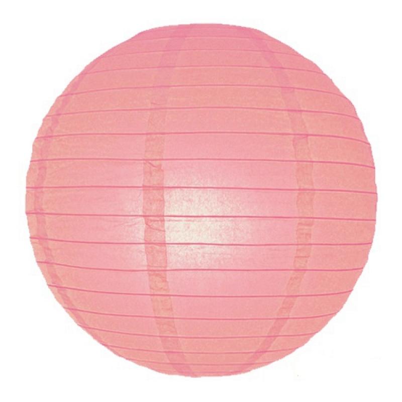 AlleKleurenShirts Roze bol lampion 25 cm Feestartikelen diversen