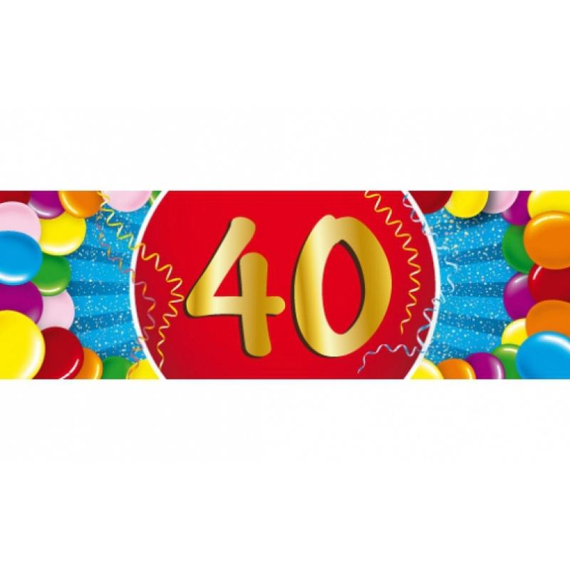 40 jaar versiering sticker Shoppartners Kopen